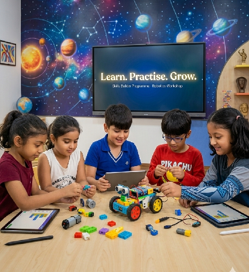 Students learning together